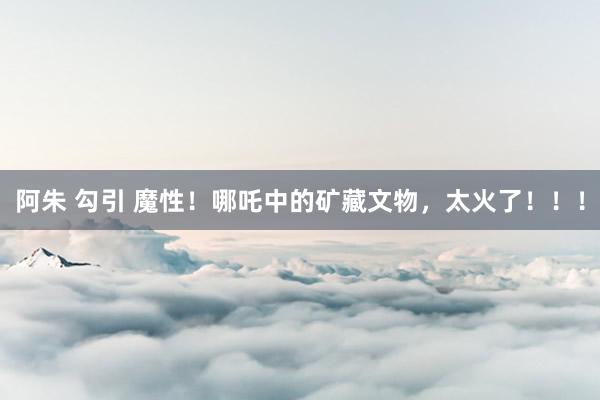 阿朱 勾引 魔性！哪吒中的矿藏文物，太火了！！！