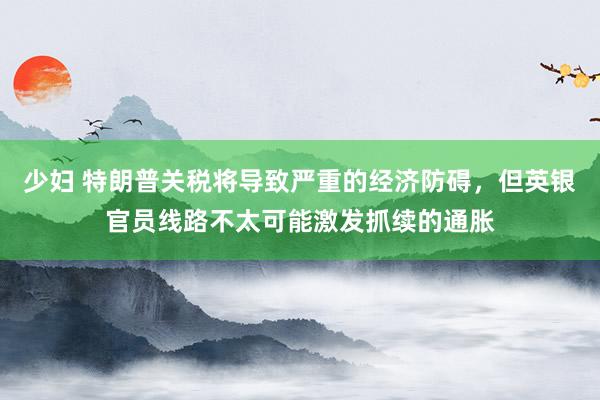 少妇 特朗普关税将导致严重的经济防碍，但英银官员线路不太可能激发抓续的通胀